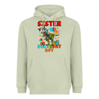 Matcha sister of the birthday boy t rex Heavyweight Hoodie - Artiststas