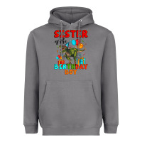 Storm sister of the birthday boy t rex Heavyweight Hoodie - Artiststas