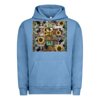 Pigment Pebble Blue Senior 2023 western Urban Hoodie - NancyCooperArtShop