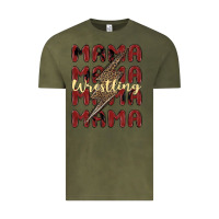 Vintage Olive wrestling mama Vintage Tee - MaliasSmallBusiness