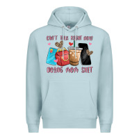 Blue Mist can't talk right now doing mom shit Premium Hoodie - MaliasSmallBusiness