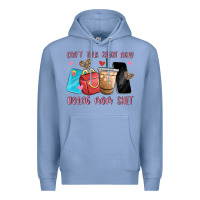 Colony Blue can't talk right now doing mom shit Premium Hoodie - MaliasSmallBusiness