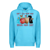 Ocean Blue can't talk right now doing mom shit Premium Hoodie - MaliasSmallBusiness