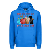 True Royal can't talk right now doing mom shit Premium Hoodie - MaliasSmallBusiness