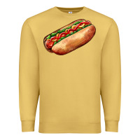 Antique Gold American hot dog Premium Sweatshirt - AdoDesignShop