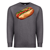 Charcoal Heather American hot dog Premium Sweatshirt - AdoDesignShop