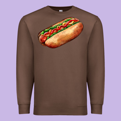 American Hot Dog Premium Sweatshirt Designed By Adodesignshop