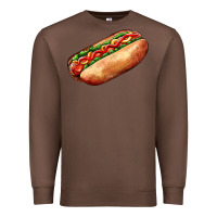 Chestnut American hot dog Premium Sweatshirt - AdoDesignShop