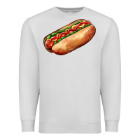 Dove Grey American hot dog Premium Sweatshirt - AdoDesignShop
