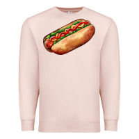 Pale Pink American hot dog Premium Sweatshirt - AdoDesignShop