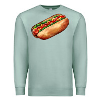 Seafoam American hot dog Premium Sweatshirt - AdoDesignShop