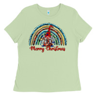 Matcha merry christmas gnomes   rainbow Ladies Tee - BarkalooDesign