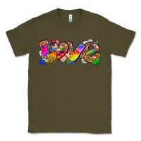 Army Green love autism Classic Tee - Zillion Design Studio