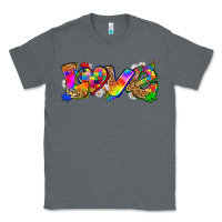 Charcoal Heather love autism Classic Tee - Zillion Design Studio
