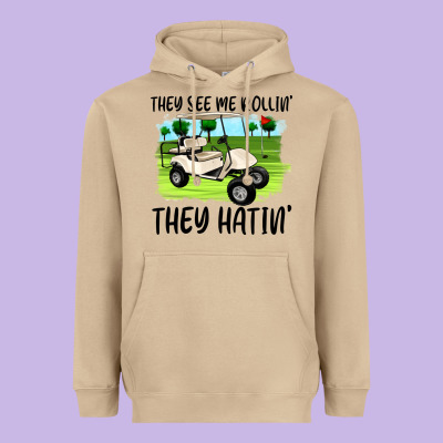 They See Me Rollin' They Hattin' Heavyweight Hoodie Designed By Artiststas