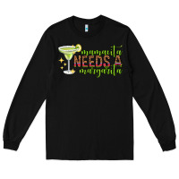 Black mamacita needs a margarita mothers day Long Sleeve Tee - texasbilliewilder
