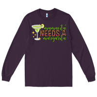 Plum mamacita needs a margarita mothers day Long Sleeve Tee - texasbilliewilder