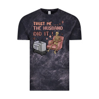 Cloud Black trust me the husband did it Vintage Tee - MaliasSmallBusiness