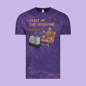 Trust Me The Husband Did It Vintage Tee Designed By Maliassmallbusiness