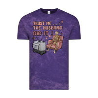Cloud Purple trust me the husband did it Vintage Tee - MaliasSmallBusiness