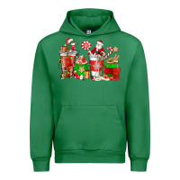 Emerald Santa coffee cups Urban Hoodie - NancyCooperArtShop