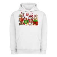 Pigment Lunar Rock Santa coffee cups Urban Hoodie - NancyCooperArtShop
