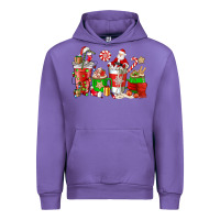 Tulip Santa coffee cups Urban Hoodie - NancyCooperArtShop