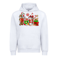 White Santa coffee cups Urban Hoodie - NancyCooperArtShop