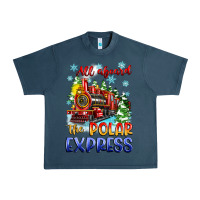 Midnight Navy all aboard the polar express Urban Heavy Tee - Zillion Design Studio