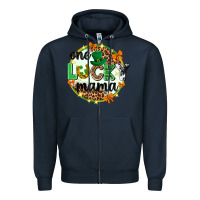 Navy One lucky mama  St. Patricks Day Zipper Hoodie - Neo Western