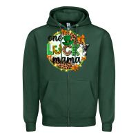 Sports Green One lucky mama  St. Patricks Day Zipper Hoodie - Neo Western