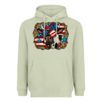 Matcha 4th of july cow Heavyweight Hoodie - Jasminsmagicworld