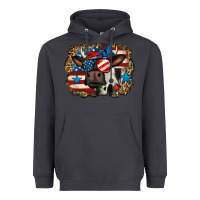 Smoke 4th of july cow Heavyweight Hoodie - Jasminsmagicworld
