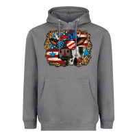 Storm 4th of july cow Heavyweight Hoodie - Jasminsmagicworld