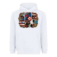 White 4th of july cow Heavyweight Hoodie - Jasminsmagicworld