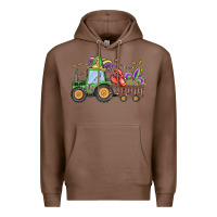 Chestnut mardi gras tractor Premium Hoodie - MaliasSmallBusiness