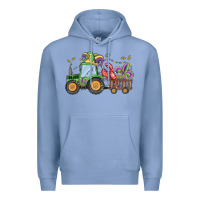 Colony Blue mardi gras tractor Premium Hoodie - MaliasSmallBusiness