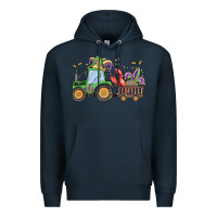 Navy mardi gras tractor Premium Hoodie - MaliasSmallBusiness
