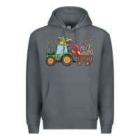 Rock mardi gras tractor Premium Hoodie - MaliasSmallBusiness