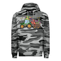 Slate Camo mardi gras tractor Premium Hoodie - MaliasSmallBusiness