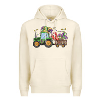 Tofu mardi gras tractor Premium Hoodie - MaliasSmallBusiness
