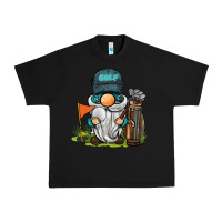 Black golf gnome Urban Heavy Tee - BarkalooDesign