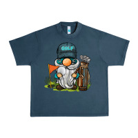 Midnight Navy golf gnome Urban Heavy Tee - BarkalooDesign