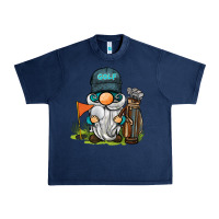 Navy golf gnome Urban Heavy Tee - BarkalooDesign