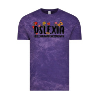 Cloud Purple dslexia awareness month Vintage Tee - MaliasSmallBusiness