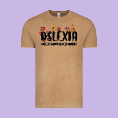 Vintage Tee dslexia awareness month