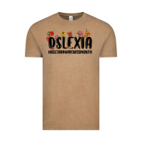 Vintage Coffee dslexia awareness month Vintage Tee - MaliasSmallBusiness