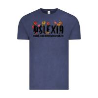 Vintage Denim dslexia awareness month Vintage Tee - MaliasSmallBusiness