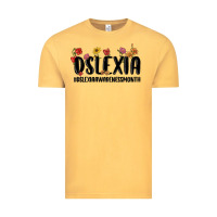 Vintage Mustard dslexia awareness month Vintage Tee - MaliasSmallBusiness
