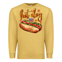 Antique Gold hot dog Premium Sweatshirt - AdoDesignShop